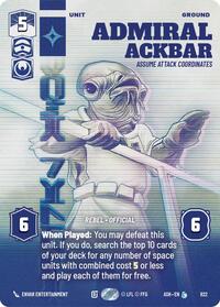 Admiral Ackbar - Assume Attack Coordinates (Prestige) - Star Wars: Unlimited Ashes of the Empire trading card