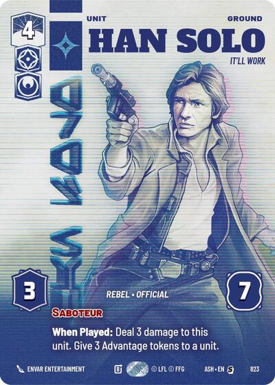 Han Solo - It'll Work (Prestige) card