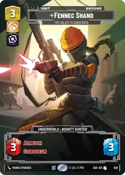 Fennec Shand - The Galaxy Is Dangerous (Prestige) card