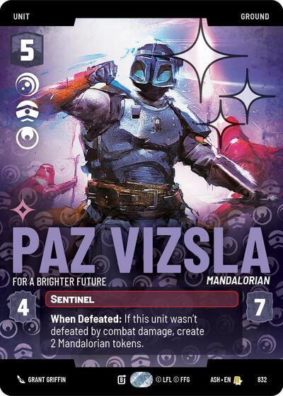 Paz Vizsla - For a Brighter Future (Prestige Foil) card