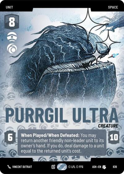 Purrgil Ultra (Prestige Foil) Ashes of the Empire Uncommon Star Wars Unlimited card — value and price