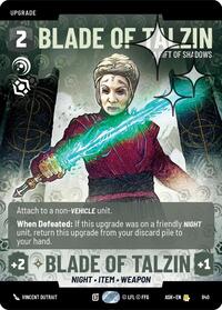 Blade of Talzin - A Gift of Shadows (Prestige Foil) - Star Wars: Unlimited Ashes of the Empire trading card