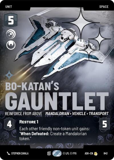 Bo-Katan's Gauntlet - Reinforce from Above (Prestige Foil) card