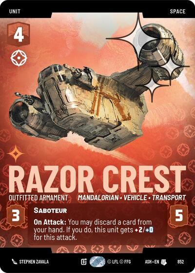 Razor Crest - Outfitted Armament (Prestige Foil) card