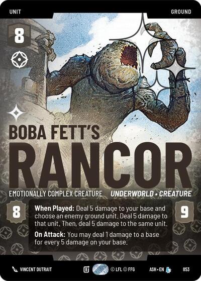 Boba Fett's Rancor - Emotionally Complex Creature (Prestige Foil) card