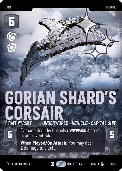Gorian Shard's Corsair - Pirate Warship (Prestige Foil) card