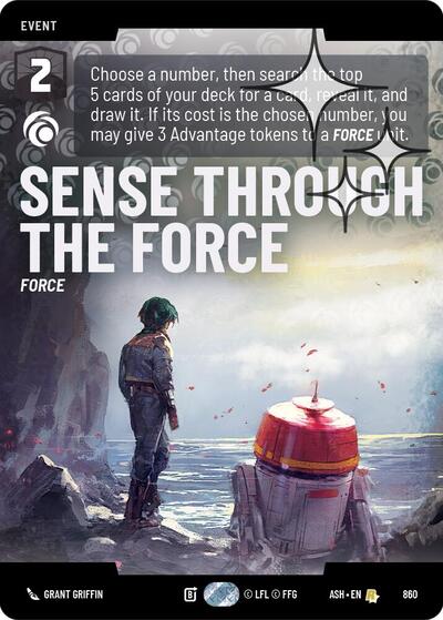 Sense Through the Force (Prestige Foil) card