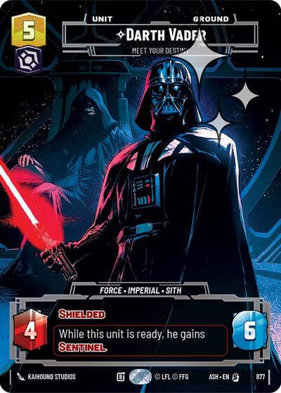 Darth Vader - Meet Your Destiny (Prestige Foil) Ashes of the Empire Special Star Wars Unlimited card — value and price