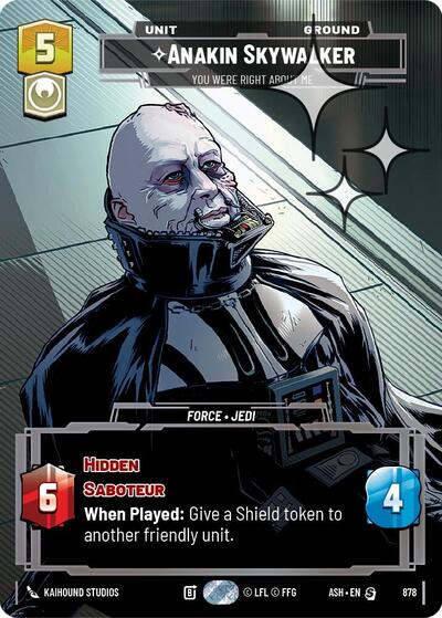 Anakin Skywalker - You Were Right About Me (Prestige Foil) card