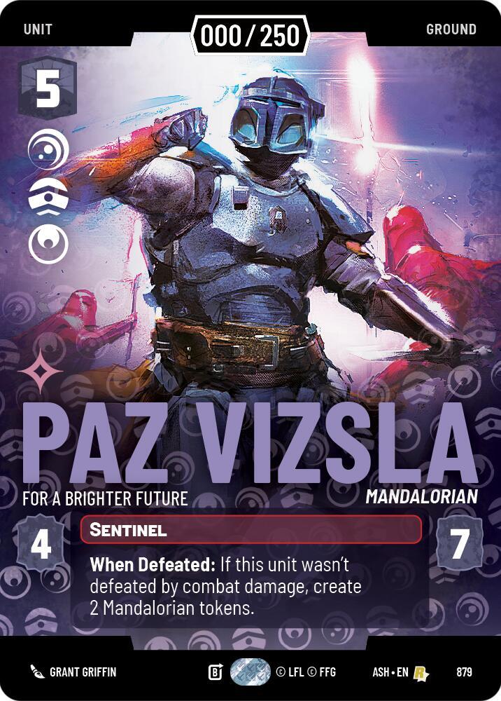 Paz Vizsla - For a Brighter Future (Serialized) - Ashes of the