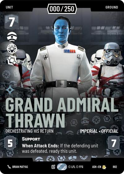 Grand Admiral Thrawn - Orchestrating His Return (Serialized) card