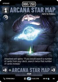 Arcana Star Map - Path to Peridea (Serialized) - Star Wars: Unlimited Ashes of the Empire trading card