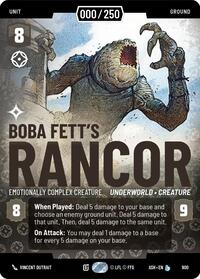 Boba Fett's Rancor - Emotionally Complex Creature (Serialized)