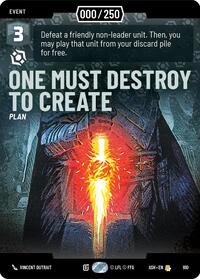 One Must Destroy to Create (Serialized)