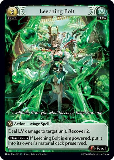 Leeching Bolt card