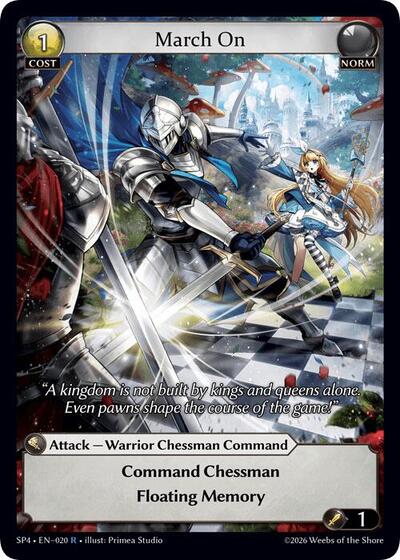 March On card