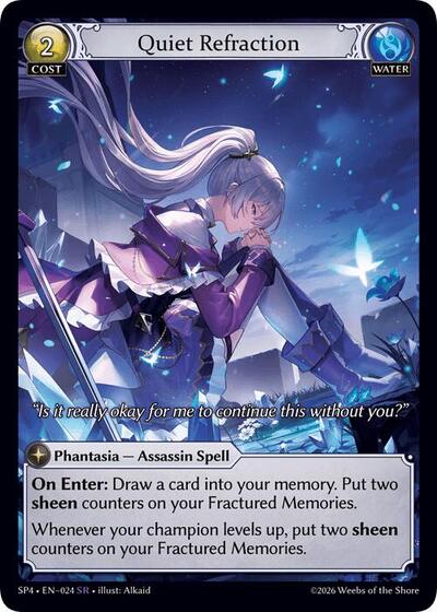 Quiet Refraction card