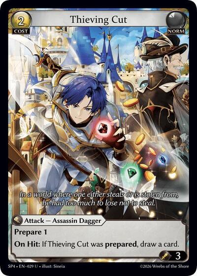 Thieving Cut card