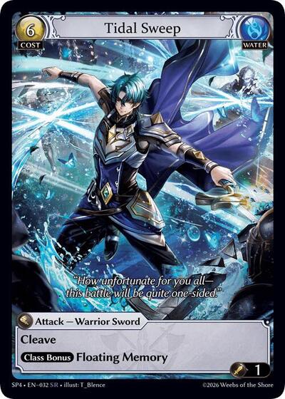 Tidal Sweep card