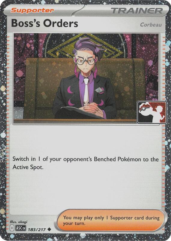 Boss's Orders [Corbeau] - 183/217 (Cosmos Holo) 183/217 from Prize Pack Series Cards