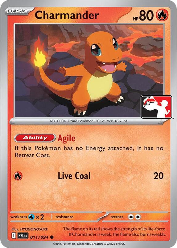 Charmander 011/094 from Prize Pack Series Cards