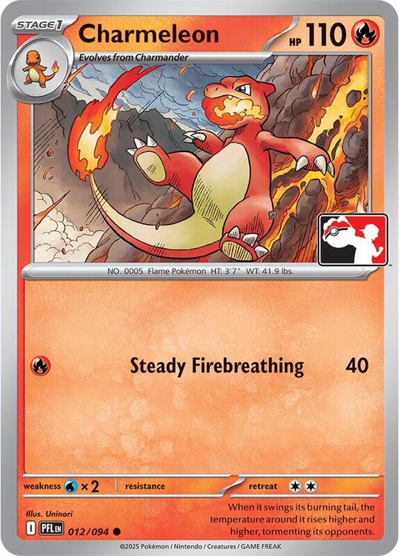 Charmeleon 012/094 from Prize Pack Series Cards