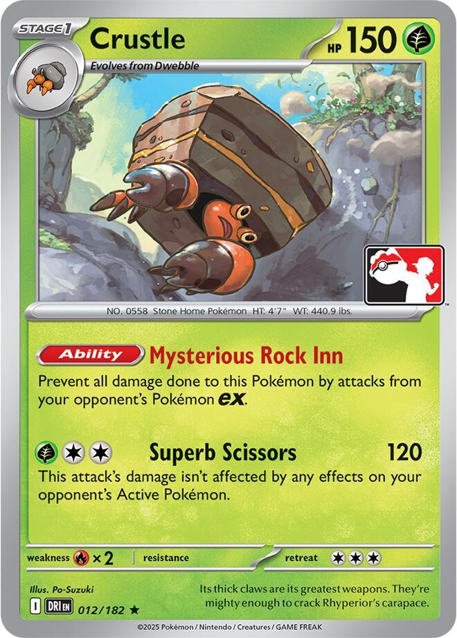 Crustle - 012/182 - Prize Pack Series Cards - Pokemon - TCGplayer.com