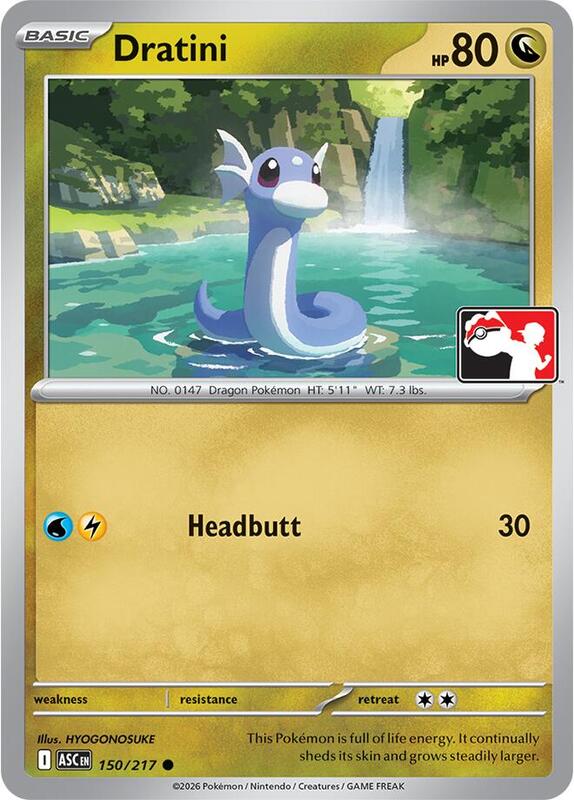 Dratini 150/217 from Prize Pack Series Cards