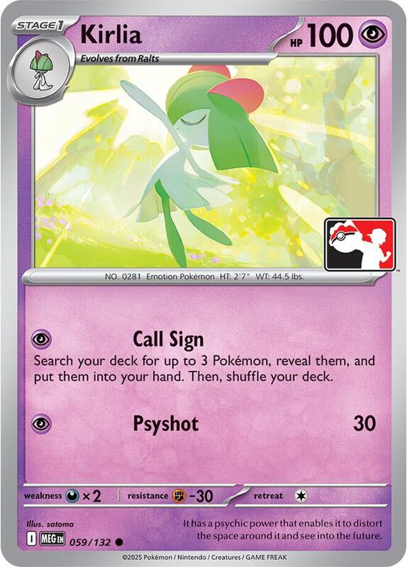 Kirlia 059/132 from Prize Pack Series Cards