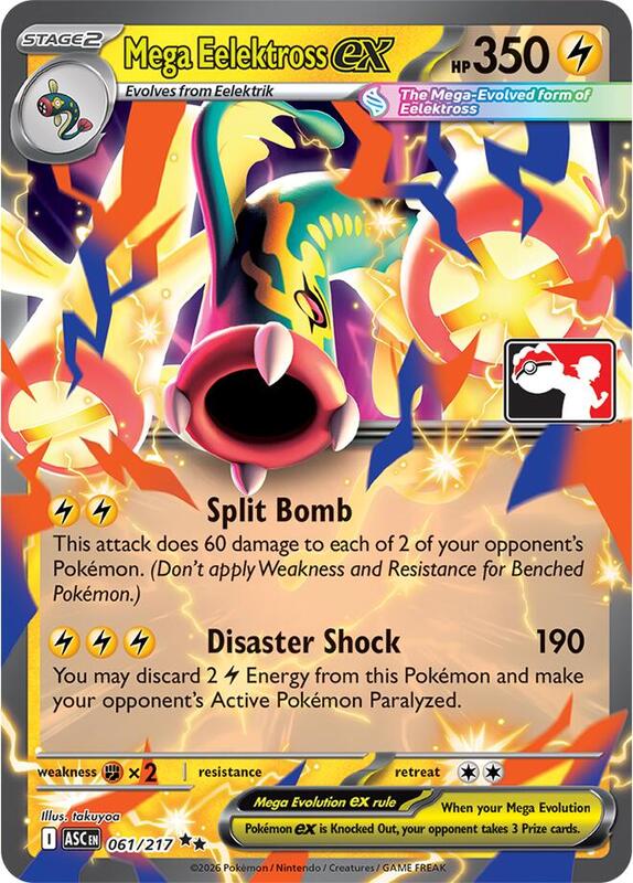Mega Eelektross ex 061/217 from Prize Pack Series Cards