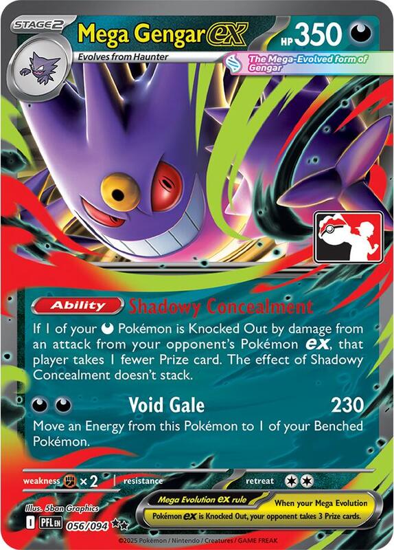 Mega Gengar ex 056/094 from Prize Pack Series Cards