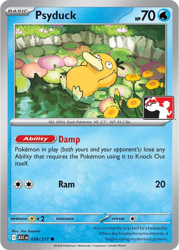 Psyduck 039/217 from Prize Pack Series Cards