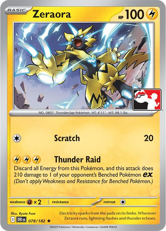 Zeraora 078/182 from Prize Pack Series Cards