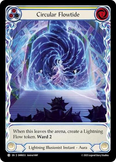 Circular Flowtide (Extended Art) Omens of the Third Age Common Flesh and Blood card — value and price