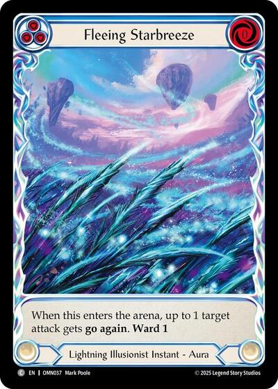 Fleeing Starbreeze (Extended Art) Omens of the Third Age Common Flesh and Blood card — value and price