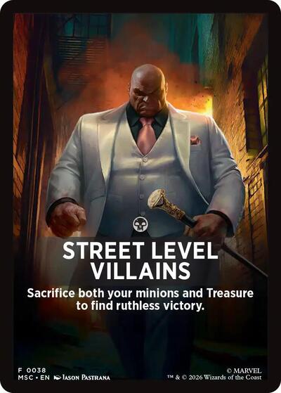 Street Level Villains Theme Card