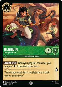 Attack of the Vine! Aladdin - Doing His Part #85/204