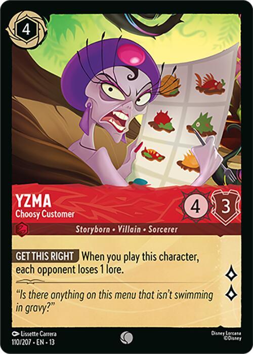 Yzma — Choosy Customer