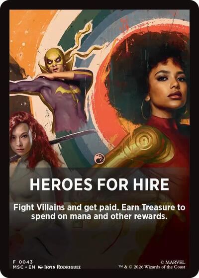 Heroes For Hire Theme Card