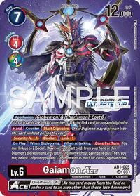 Gaiamon ACE (Ultimate Cup 26-27 Season 2) - Digimon Card Game Advanced Booster Digimon Generation trading card