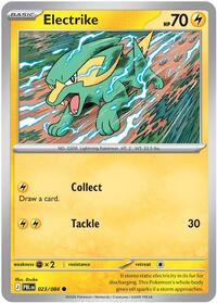 Electrike #023/084 from ME05: Pitch Black pre-release Pokemon card image