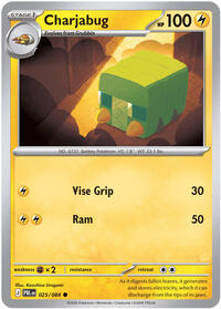Charjabug #025/084 from ME05: Pitch Black pre-release Pokemon card image