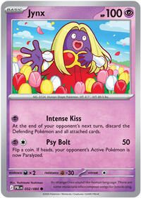 Jynx #032/084 from ME05: Pitch Black pre-release Pokemon card image