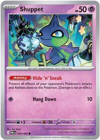 Shuppet #033/084 from ME05: Pitch Black pre-release Pokemon card image