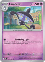 Lampent #37 from Pokemon Pitch Black set