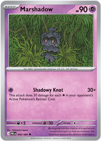 Marshadow #040/084 from ME05: Pitch Black pre-release Pokemon card image