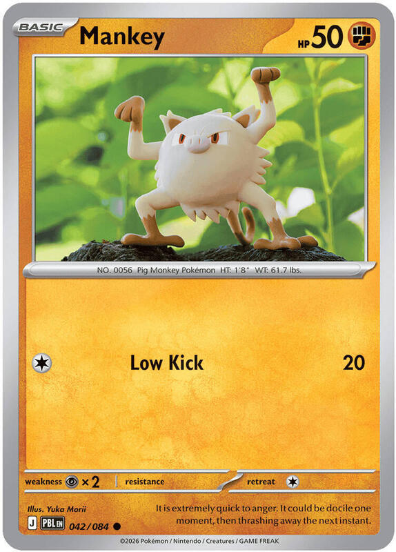 Mankey 042/084 from ME05: Pitch Black