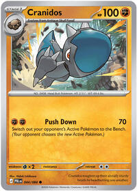 Cranidos #044/084 from ME05: Pitch Black pre-release Pokemon card image