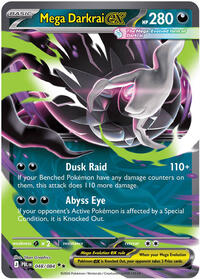 Mega Darkrai ex #048/084 from ME05: Pitch Black pre-release Pokemon card image