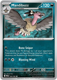Mandibuzz #050/084 from ME05: Pitch Black pre-release Pokemon card image